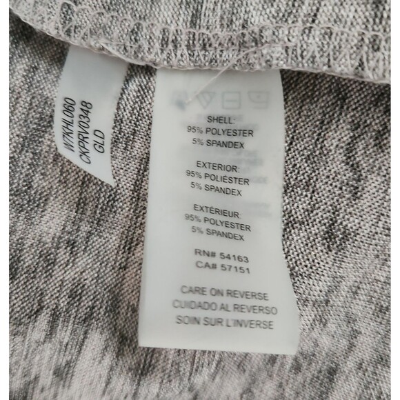 Calvin Klein Women's Cardigan Size 1X Gray Gold Shimmer Flattering Open Front - Picture 5 of 6